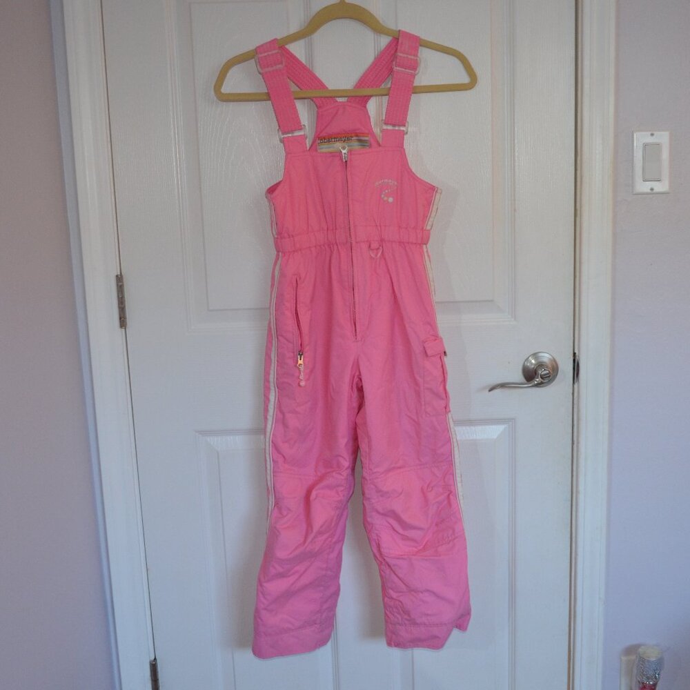 Light Pink Girls Ski Bib
